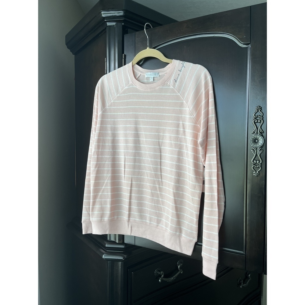 P.J. Salvage "Shine Bright" Long Sleeve Thermal top, Color Blush, Size Small